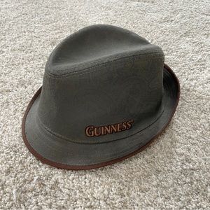 Rare Guinness Vintage Label Homburg Fedora Hat Size M/L